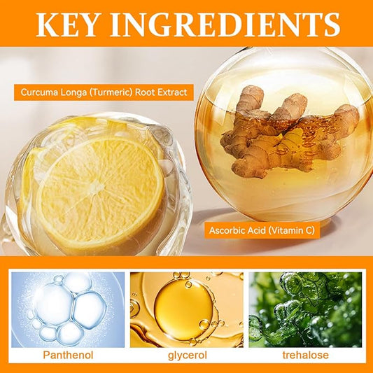 Body wash with vitamin C and orange turmeric