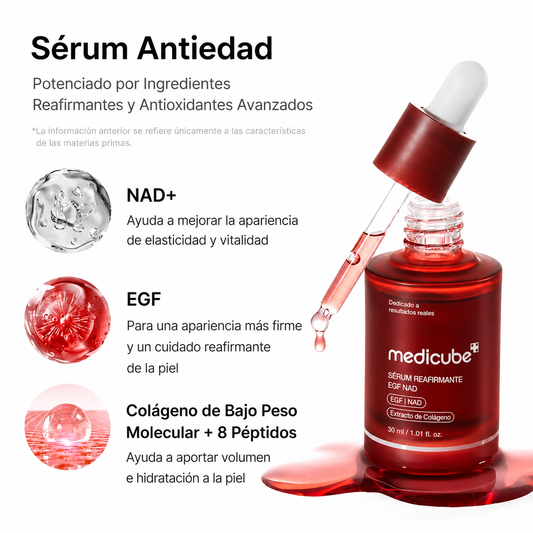 Suero reafirmante NAD+ EGF