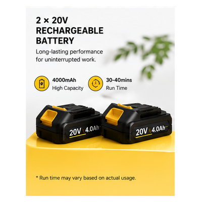 20V Cordless Pole Saw with Telescopic Extension
