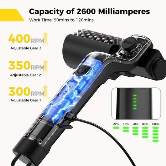 Cepillo eléctrico para parrilla mejorado