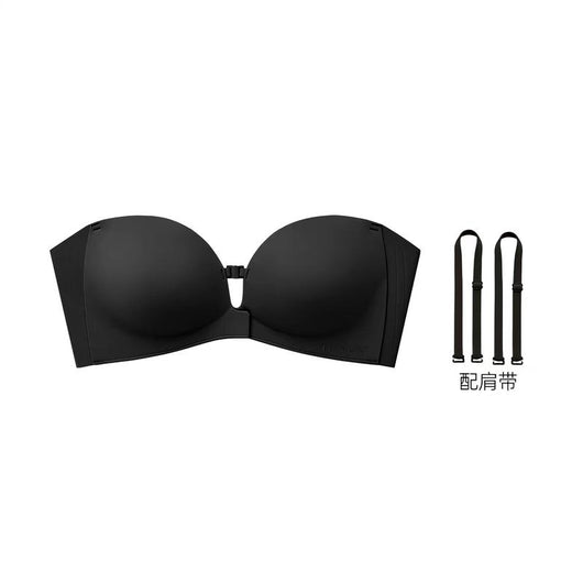 Womens Strapless Front Closure Bra Push Up