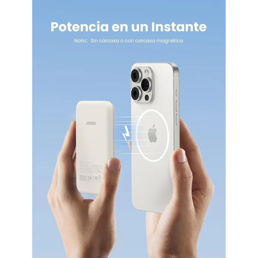 Ugreen PowerBank con Carga Inalámbrica Magsafe 5000mAh Beige