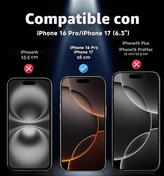 Protector de pantalla HD transparente para iPhone 16 Pro/iPhone 17