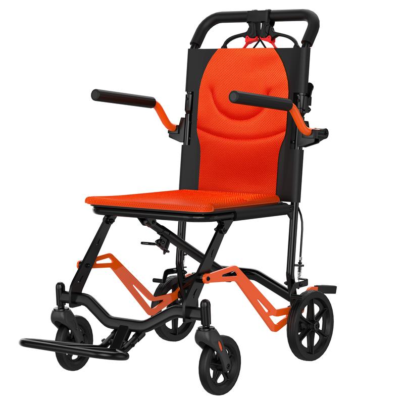 Lightweight Folding Transport Wheelchair