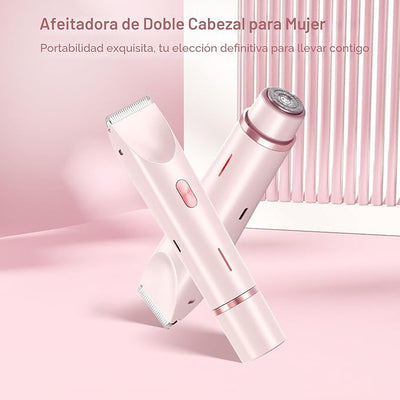 Afeitadora eléctrica para mujer de 2 en 1