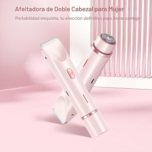 Afeitadora eléctrica para mujer de 2 en 1