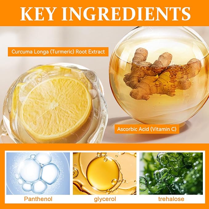 Body wash with vitamin C and orange turmeric