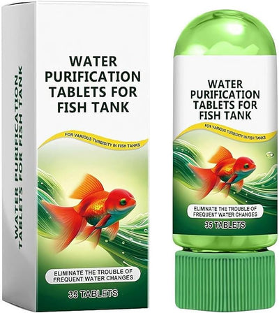 Tableta de agua para purificación rápida de agua, suministros para peces