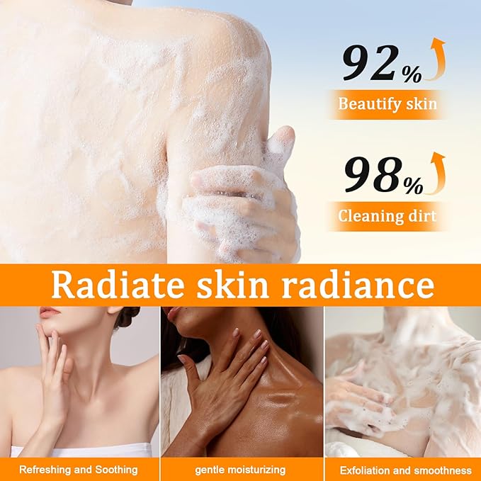 Body wash with vitamin C and orange turmeric