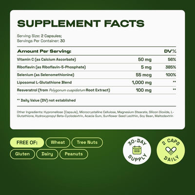Suplemento de glutatión liposomal