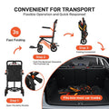 Lightweight Folding Transport Wheelchair