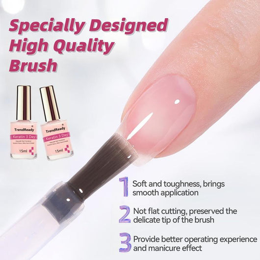 Paquete de 2 capas de belleza para uñas 4 en 1