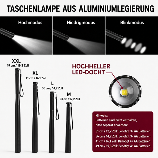 LED Taschenlampe aus Aluminiumlegierung