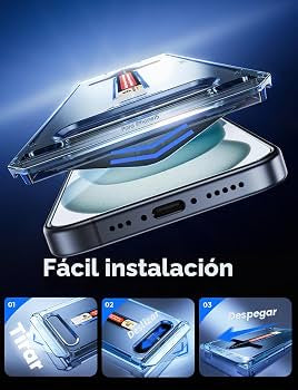 Protector de pantalla HD transparente para iPhone 16 Pro/iPhone 17