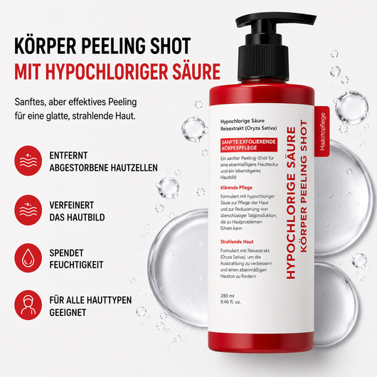 Hypochlorige Säure Körperpeeling-Spritze