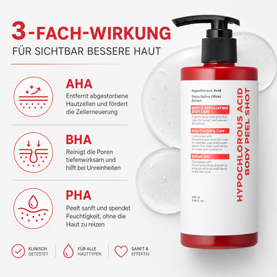 Hypochlorige Säure Körperpeeling-Spritze
