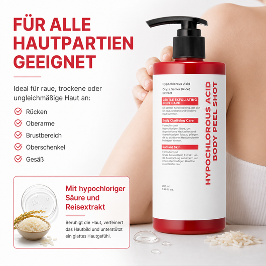 Hypochlorige Säure Körperpeeling-Spritze