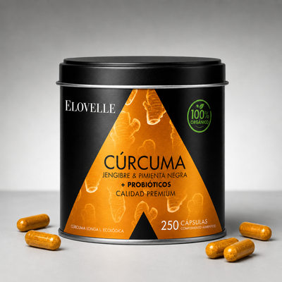 Cúrcuma con probióticos y pimienta negra