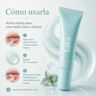 Máscara de labios calmante