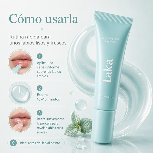 Máscara de labios calmante