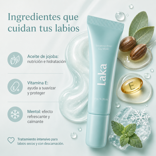 Máscara de labios calmante