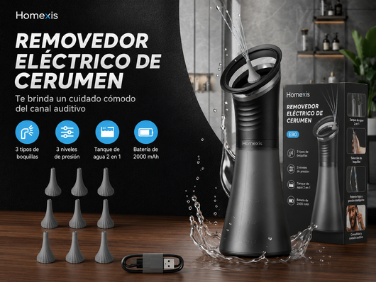 Lavadora eléctrica para limpieza de oídos