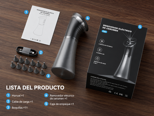 Lavadora eléctrica para limpieza de oídos