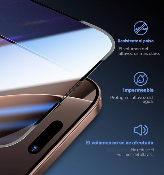 Protector de pantalla HD transparente para iPhone 16 Pro/iPhone 17