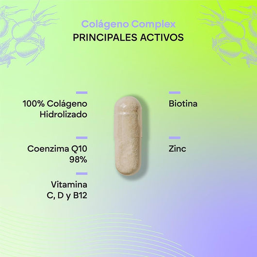 Nutralie Colageno Complex + Ácido Hialurónico + Coencima Q10 60caps