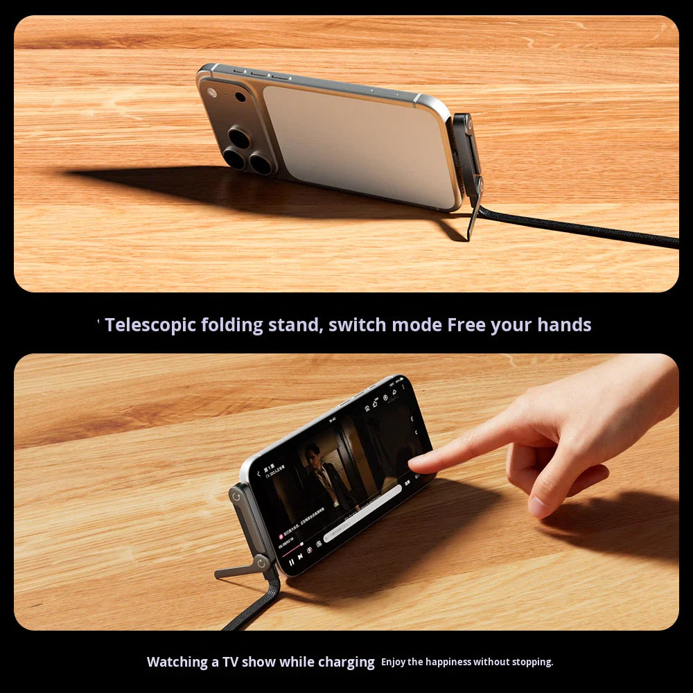240W Charging Cable with Bracket Data Cable Type-C For Iphone and Samsung