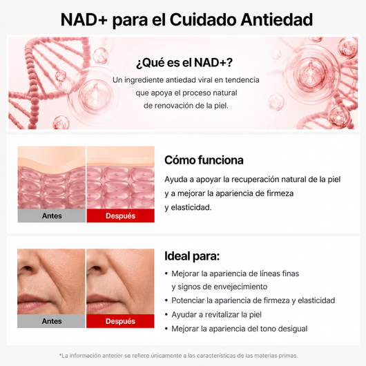 Suero reafirmante NAD+ EGF