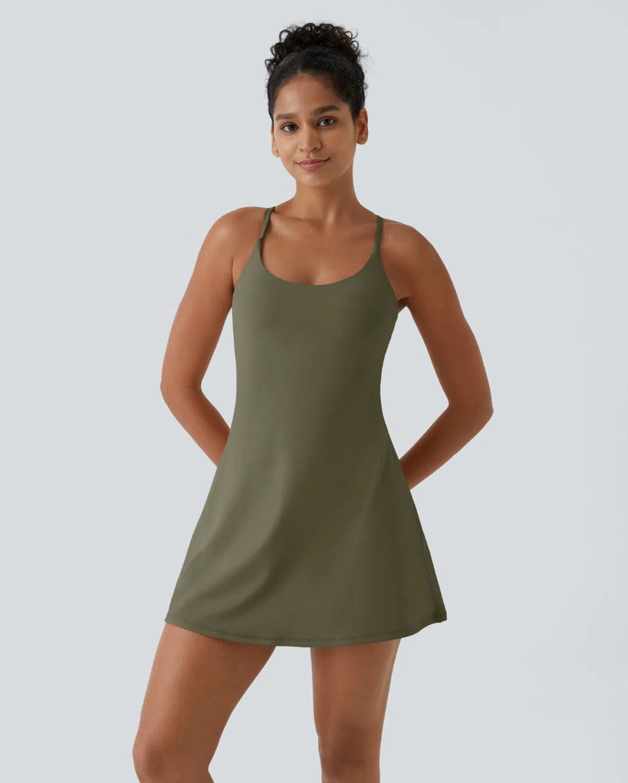 Backless Active Dress-Easy Peezy