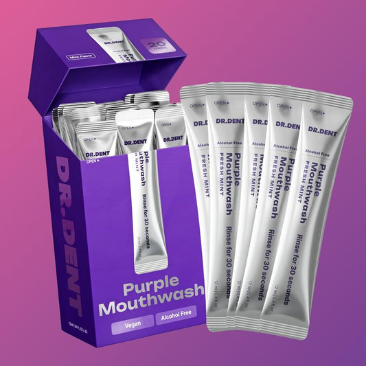 Bain de bouche violet