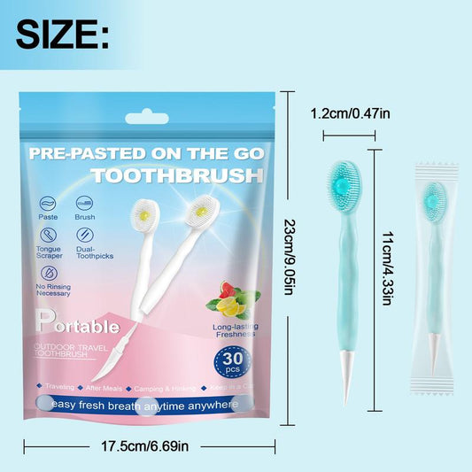 Set de Cepillos de Dientes Desechables 4 en 1 (Mini)