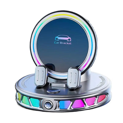 Soporte de coche con carga inalámbrica, cierre automático y luz RGB