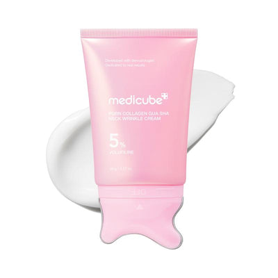 Crema para arrugas del cuello con PDRN y colágeno (con aplicador Gua Sha)