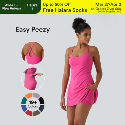 Vestido Activo Sin Espalda - Fácil de Poner