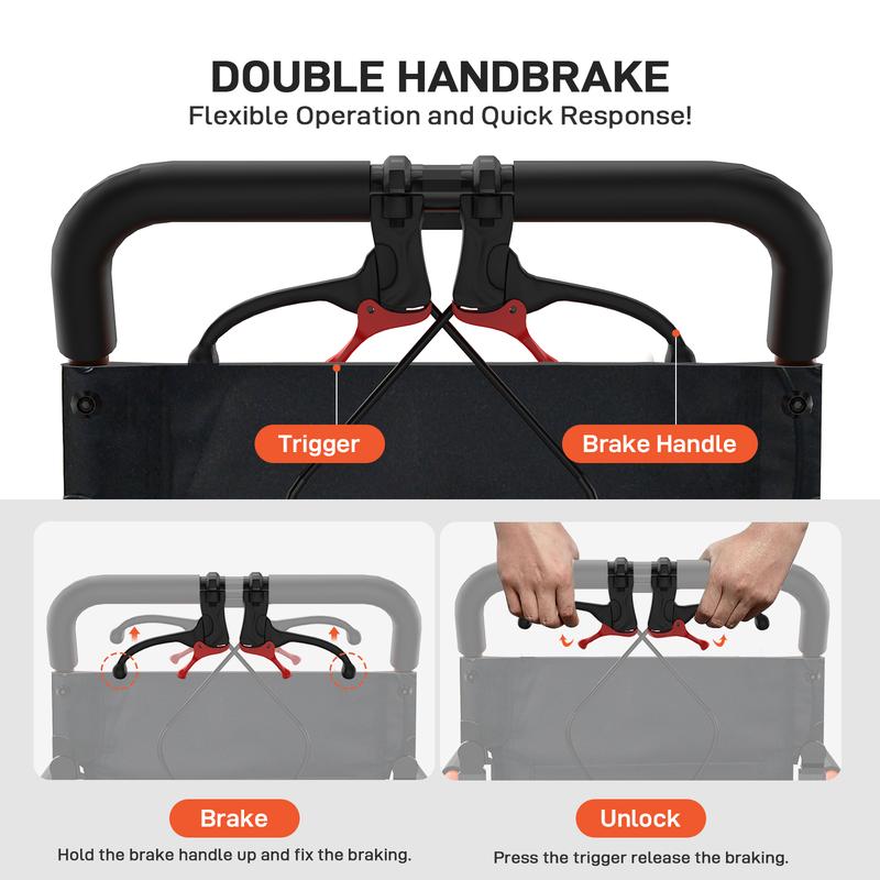 Lightweight Folding Transport Wheelchair