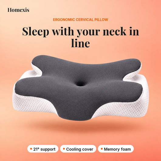 Homexis ergonomic cervical pillow