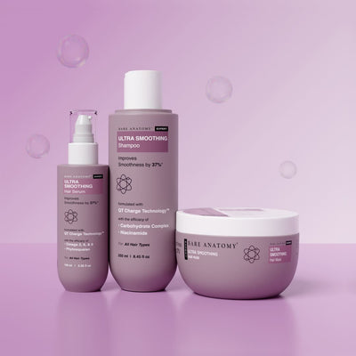 Bare Anatomy Ultra Smoothing shampoo, hair mask and serum set